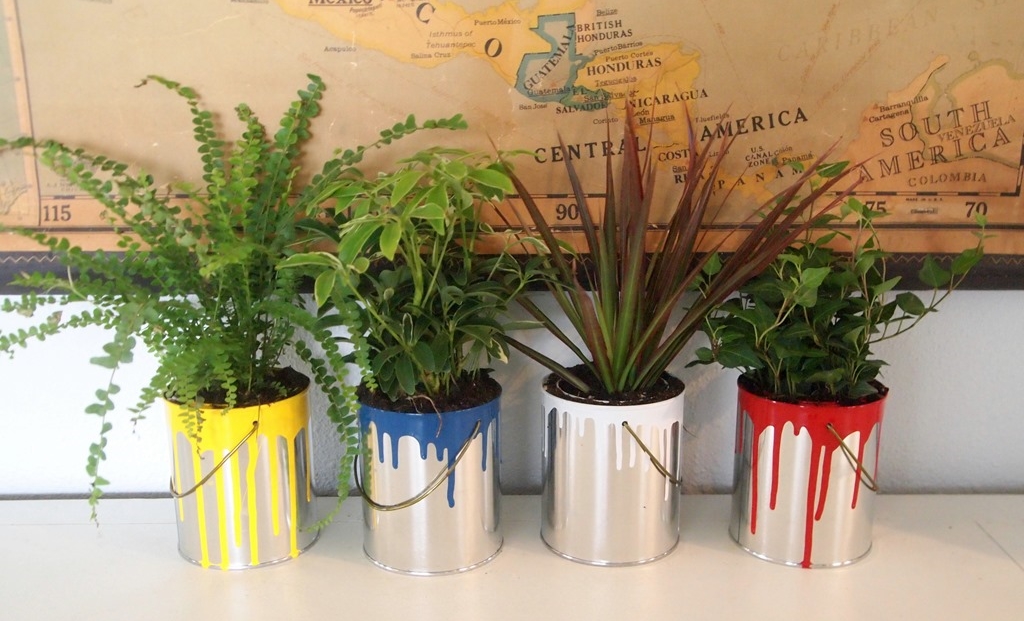 Paint Can Planters